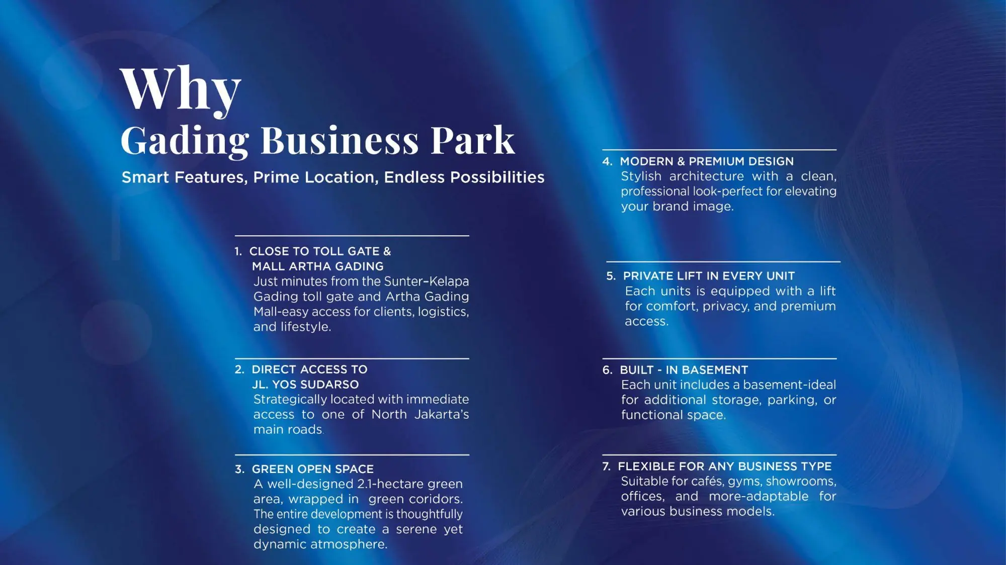 Gading Business Park — 7 smart features, prime location, endless possibilities, floor plan quality